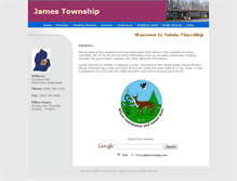 Tablet Screenshot of jamestownship.org